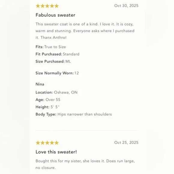 NWT Size XXS/XS - Pilcro Leopard Print Sweater Duster with Pockets (NWT US$ 238) - Picture 14 of 16